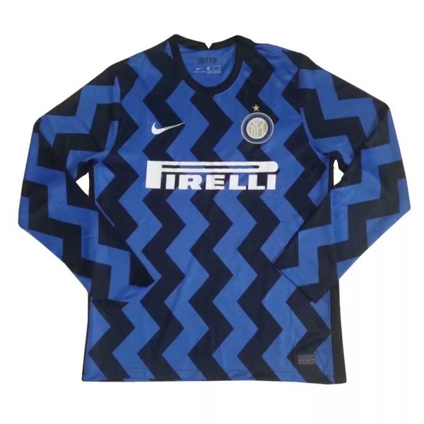 Tailandia Camiseta Inter Milan 1ª Kit ML 2020 2021 Azul